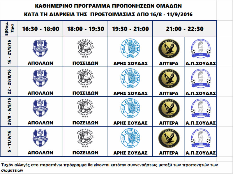 programma proetoimasias souda